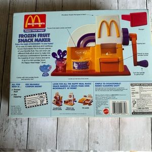 Mattel | Toys | New In Box Vintage Mcdonalds Frozen Fruit Snack Maker